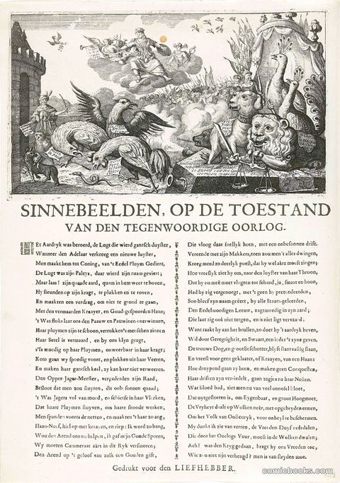 Sinnebeelden, op de Toestand van den Tegenwoo­rdige Oorlog [Allegory of the Current War]