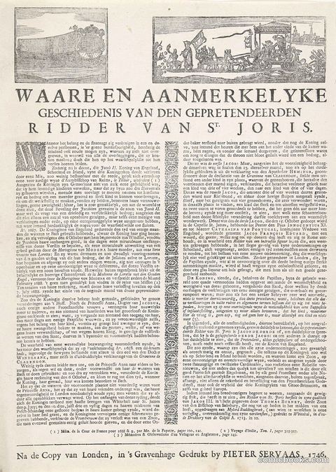 True and Remarkable History of the Pretender's Ridder, 1746