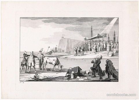 Spotprent op de Engelse verliezen in de strijd met Amerika (2)