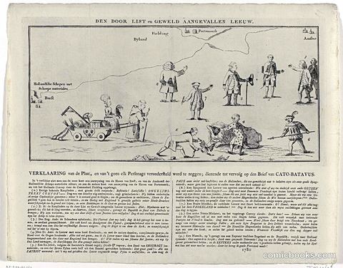 De Nederlandse Leeuw door list en geweld aangevallen (The Dutch Lion Attacked by Cunning and Force)