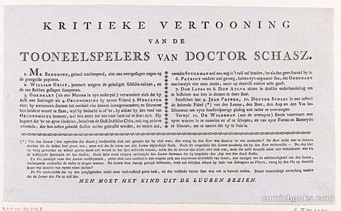 Critical Review of the Theatrical Players of Doctor Schasz