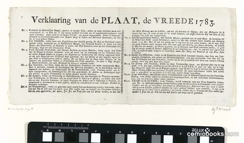 Explanation of the Print, Peace of 1783
