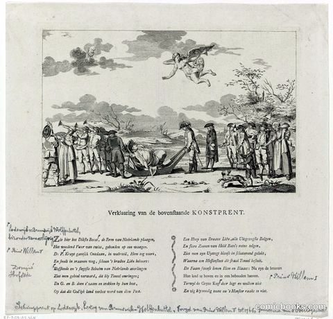 Verklarung van de bovenfaande KONSTPRENT (Explanation of the above Print)