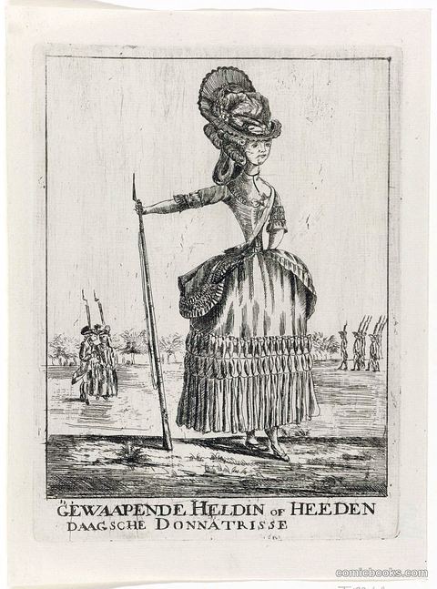 Armed Female Patriot (Gewapende Heldin of Heeden)