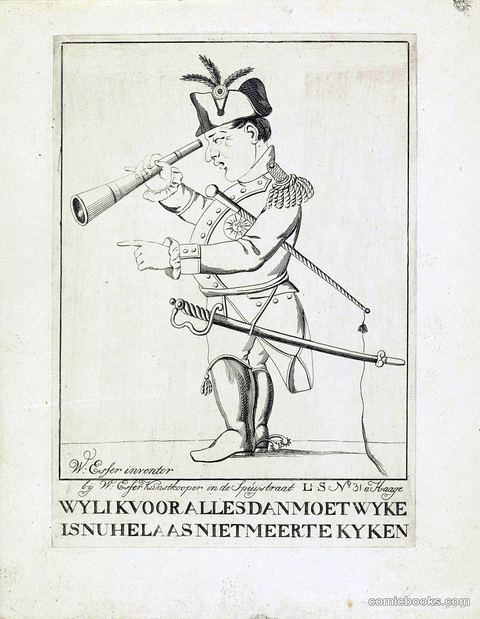 Dutch Political Print on Napoleon's Exile to Elba