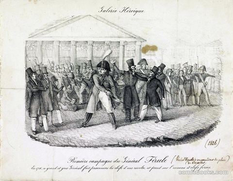 Satirical Scene of General Forêt's Final Campaign, 1826