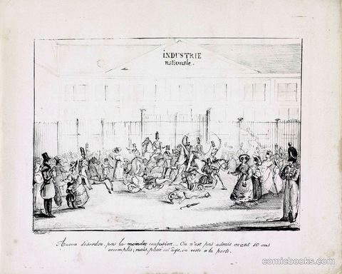 Disorder at the Opening of the Palais d'Industrie, Brussels