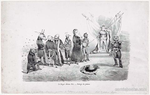 Le Berger dévenu Roi — Partage du gâteau (The Shepherd Become King — Dividing the Cake)