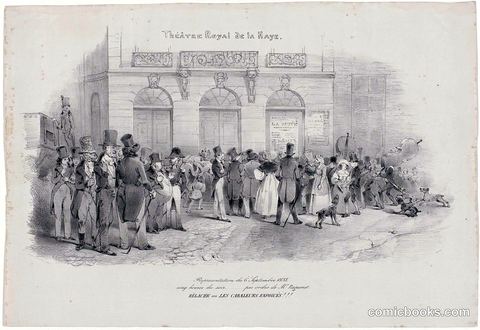Théâtre Royal de la Haye: Demonstration at the Opera House