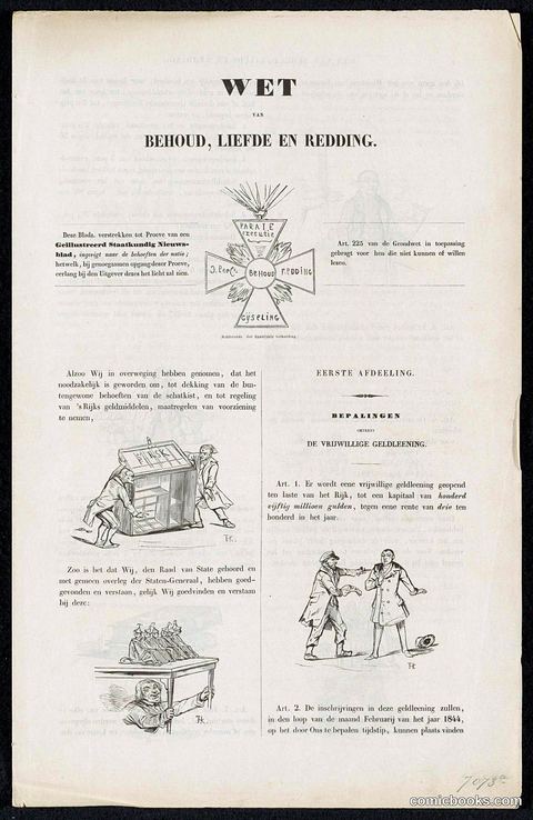 Satire on the Voluntary 3% Loan of 1844