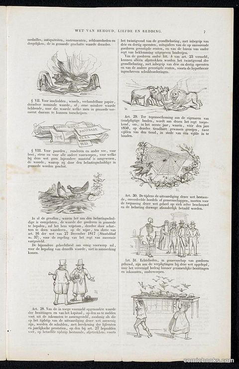 Satire on the 1844 Voluntary 3% Loan Campaign