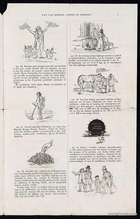 Dutch Political Satire on the Voluntary 3% Loan of 1844