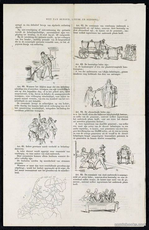 Dutch Political Satire on the Voluntary 3% Loan of 1844