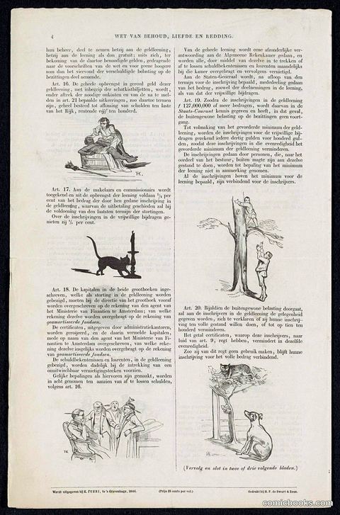 Satire on the Voluntary 3% Loan Campaign of 1844