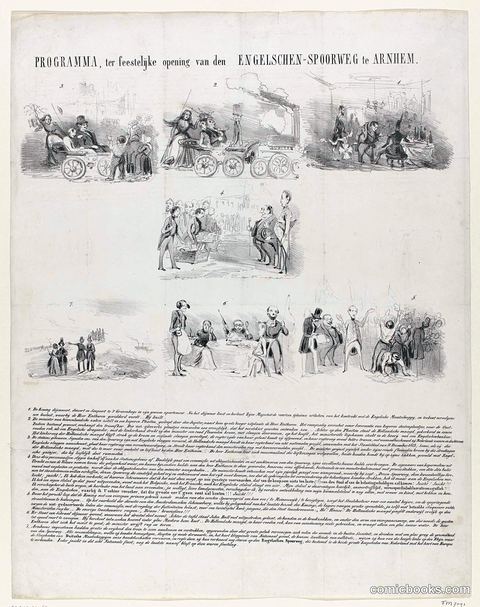 Program for the Festive Opening of the Engelsch-Spoorweg to Arnhem