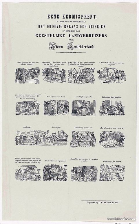 Een Kermisprent: Het Droevig Relaas der Miserien (A Fair-Ground Print: The Sorrowful Account of Miseries)