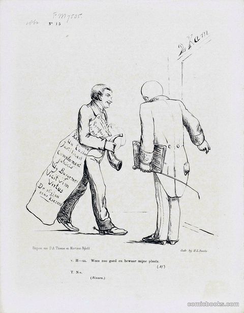 Dutch Political Satire on P.M. Tutein Nolthenius