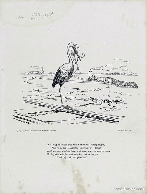 A Stork Disrupts the Railway