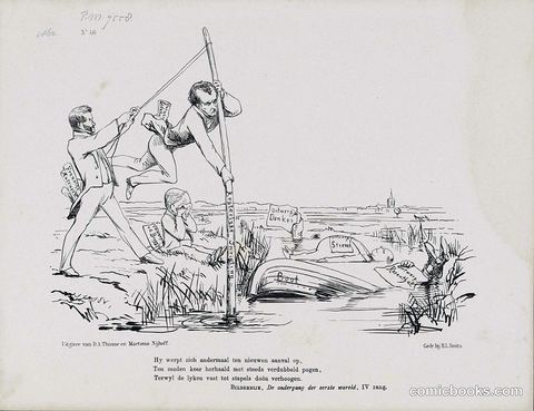 Political Cartoon on Minister M.H. Godefroi