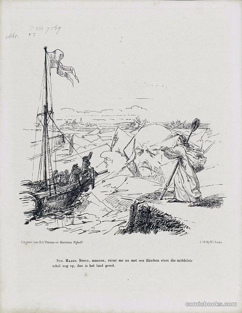 Political Satire on Minister F.A. van Hall