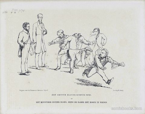 Het Groote Blinde-Koetje Spel (The Great Blind Man's Buff Game)