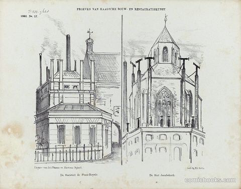 Architectural Restorations in The Hague, 1862