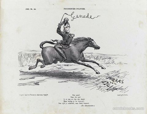 Mounted Military Figure with Sword