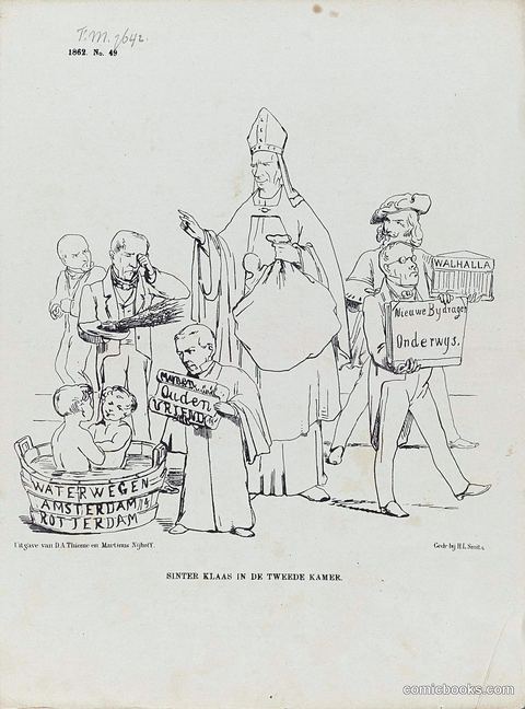 Sinter Klaas in de Tweede Kamer (Saint Nicholas in the Second Chamber)