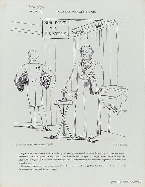 Satire on Professor Vreede