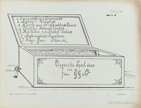Oppositie Speeldoos van de firma G.G. & Co. (Opposition Music Box of the firm G.G. & Co.)