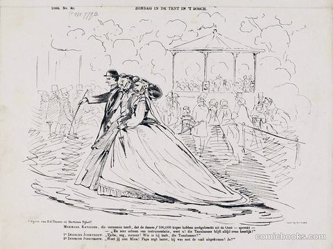 A Musical Cavalier at the Sunday Gathering in the Woods