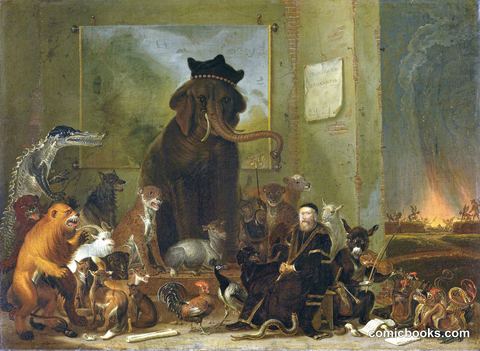 Satire on the Trial of Johan van Oldenbarneveldt