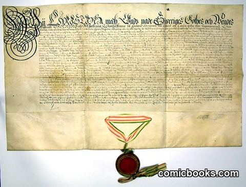 Royal Decree on Parchment, 1647