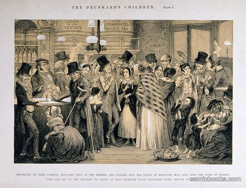 The Drunkard's Children, Plate I
