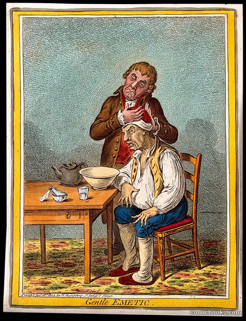 *Gentle Emetic* — James Gillray after John Sneyd