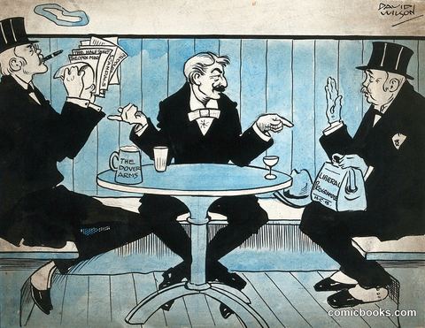 Three Men at Table