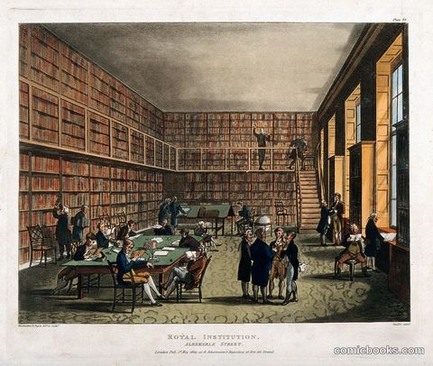 The Royal Institution, Albemarle Street: the Library