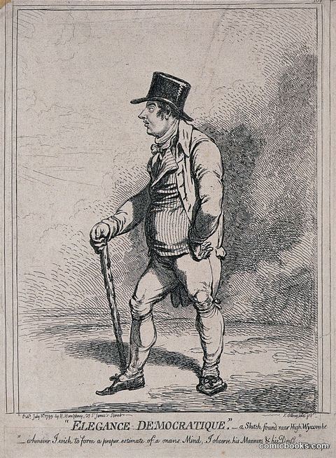 "Elegance Democratique" — Etching by James Gillray