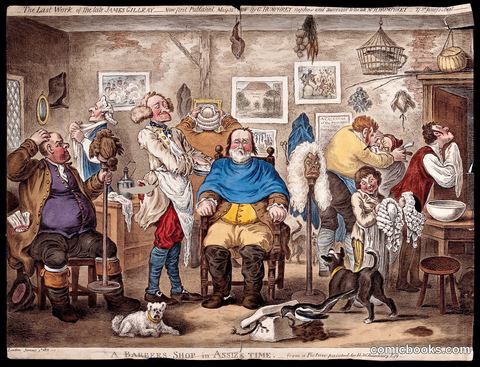 A Barber's Shop in Assize Time