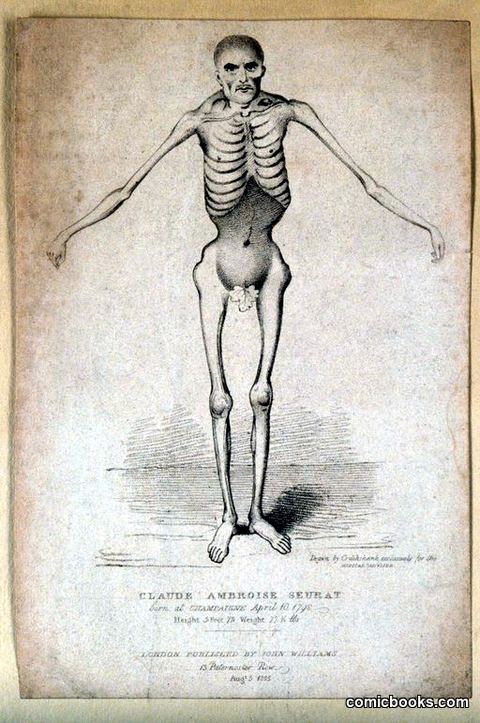 Claude Ambroise Seurat, 'The Living Skeleton'