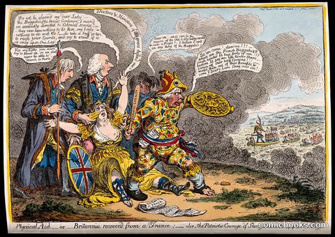 Physical Aid — or — Britannia recover'd from a France