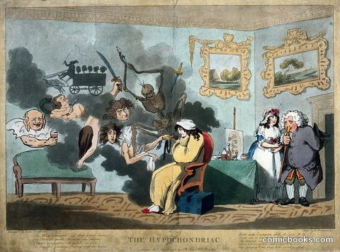 A Hypochondriac Surrounded by Doleful Spectres