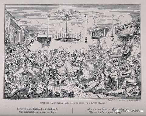 Sailors Carousing; or, a Peep into the Long Room