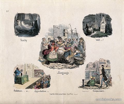 Phrenological Propensities: Language, Ideality, Wit, Imitation, Approbation, Comparison