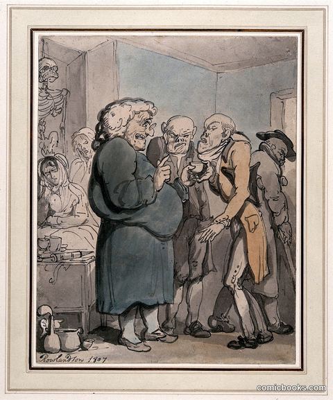 Patients Consulting an Obese Quack