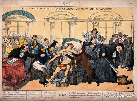 Le Commerce Atteint de Choléra (Commerce Struck by Cholera)