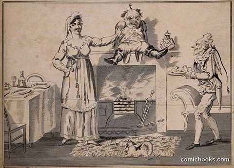 Baron Donder-Dronk-Dickdorf and Miss Quoltz, a Scene from a Musical Drama