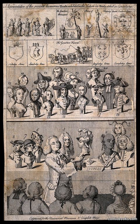 A Fashionable Lecturer Demonstrates the Art of Physiognomy