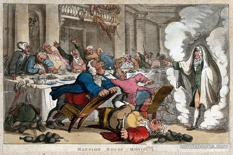 A Vision of the First Mayor of London Appears to the Feasting Aldermen
