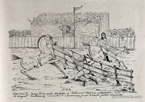 Gladstone as a Jockey Who Has Fallen Off His Horse